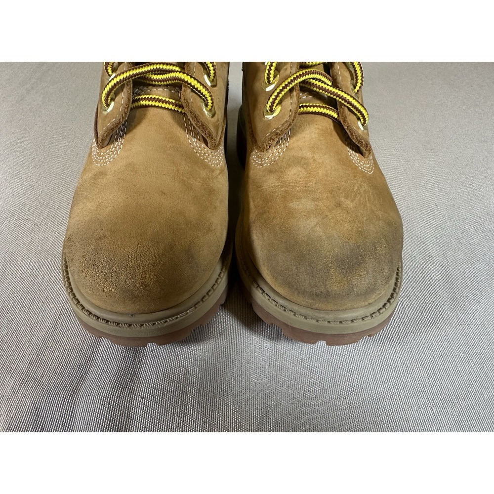 Timberland Boots Size 13 Wheat Nubuck Leather Hiking Field Waterproof Boy's - Picture 4 of 12